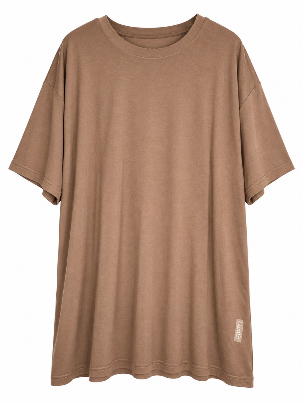 Comfrt 2XL Brown Oversized Crewneck Short Sleeve Lounge T-Shirt NWOT